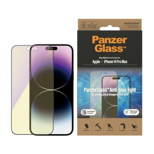 PanzerGlass Ultra-Wide Fit iPhone 14 Pro Max 6,7" Screen Protection Antibacterial Easy Aligner Included Anti-blue light 2794 image 1