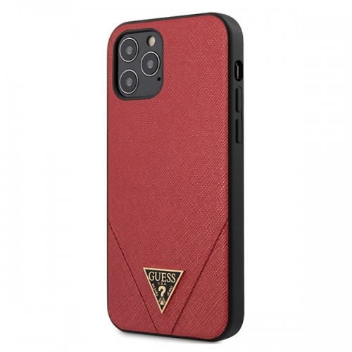 Guess GUHCP12LVSATMLRE iPhone 12 Pro Max 6,7"  czerwony|red hardcase Saffiano image 1