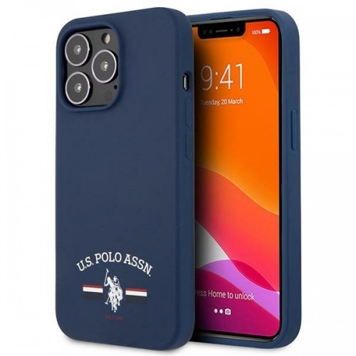 U.s. Polo Assn. US Polo USHCP13LSFGV iPhone 13 Pro | 13 6,1" granatowy|navy Silicone Collection image 1
