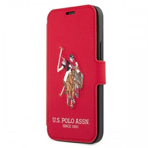U.s. Polo Assn. US Polo USFLBKP12MPUGFLRE iPhone 12|12 Pro 6,1" czerwony|red book Polo Embroidery Collection image 1