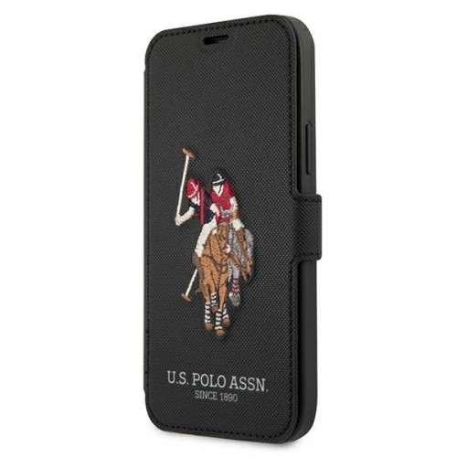 U.s. Polo Assn. US Polo USFLBKP12MPUGFLBK iPhone 12|12 Pro 6,1" czarny|black book Polo Embroidery Collection image 1