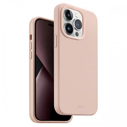 UNIQ etui Lino Hue iPhone 14 Pro 6,1" Magclick Charging rózowy|blush pink image 1