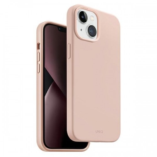 UNIQ etui Lino Hue iPhone 14 Plus 6,7" Magclick Charging różowy|blush pink image 1