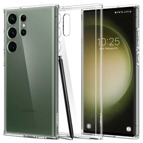 Case SPIGEN Ultra Hybrid  ACS05617 for Samsung Galaxy S23 Ultra - Crystal Clear image 1