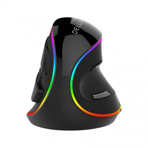 Wired Vertical Mouse Delux M618Plus 4000DPI RGB image 1