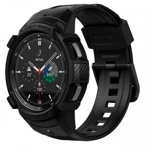 Spigen Rugged Armor "PRO" for Samsung Galaxy Watch 4 Classic 46 mm matte black image 1