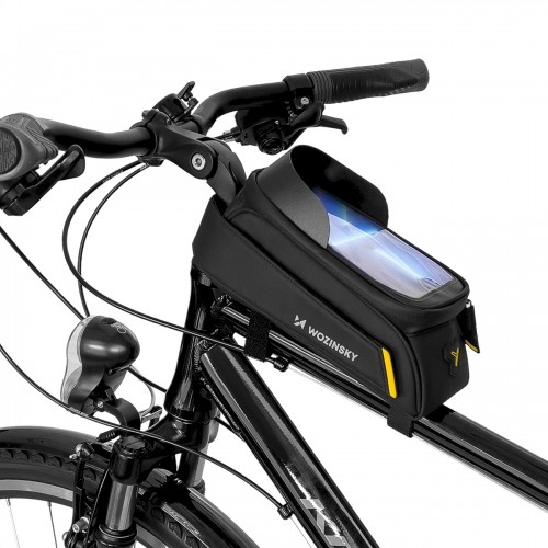 Wozinsky frame bike bag phone holder 1l black (WBB25BK) image 1