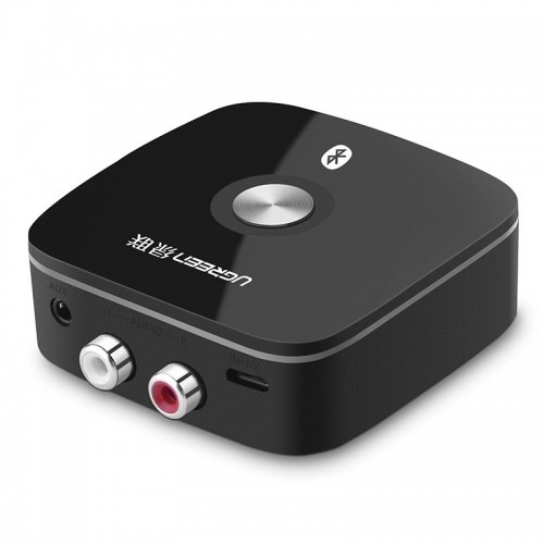 UGREEN Bluetooth uztvērējs 2x RCA, jack 3,5mm, aptX (melns) image 1