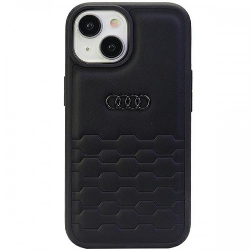 Audi GT Synthetic Leather iPhone 15 Plus 6.7" czarny|black hardcase AU-TPUPCIP15M-GT|D2-BK image 1