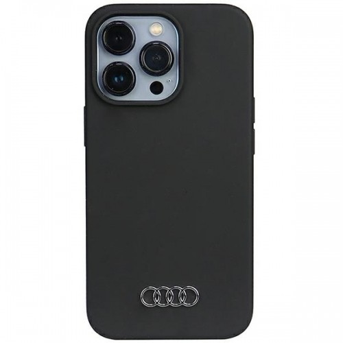 Audi Silicone Case iPhone 13 Pro | 13 6.1" czarny|black hardcase AU-LSRIP13P-Q3|D1-BK image 1