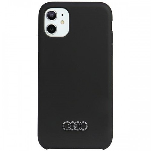 Audi Silicone Case iPhone 11 | Xr 6.1" czarny|black hardcase AU-LSRIP11-Q3|D1-BK image 1