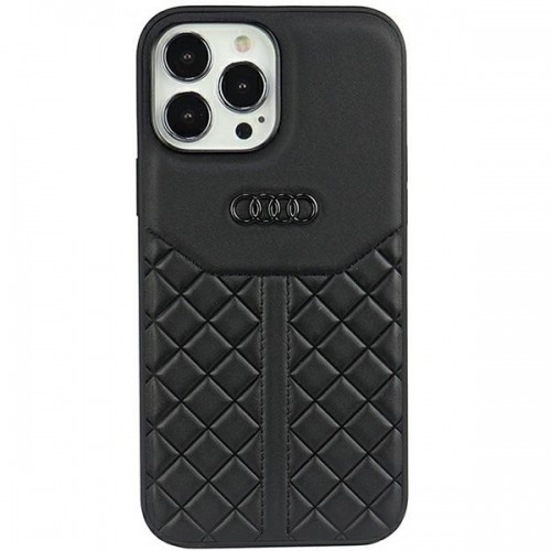 Audi Genuine Leather iPhone 13 Pro Max 6.7" czarny|black hardcase AU-TPUPCIP13PM-Q8|D1-BK image 1
