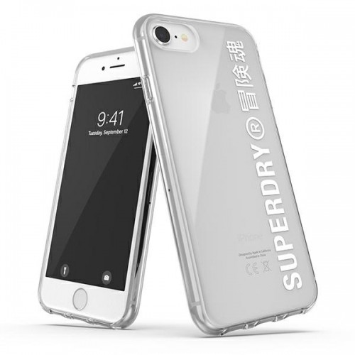 SuperDry Snap iPhone 6|6s|7|8|SE 2020 | SE 2022 Clear Case biały|white 41573 image 1