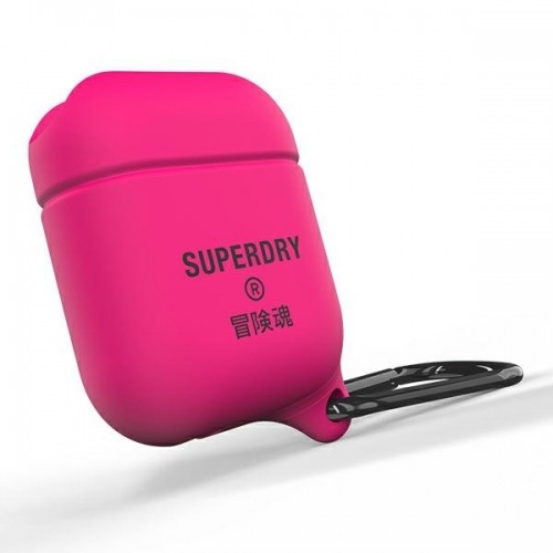 SuperDry AirPods Cover Waterproof różowy |pink image 1