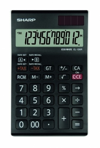 Galda kalkulators Sharp SH-EL126RWH, balts image 1