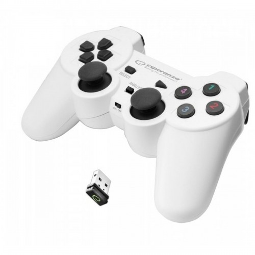Беспроводный игровой пульт Esperanza Gladiator GX600 USB 2.0 Белый PC PlayStation 3 image 1