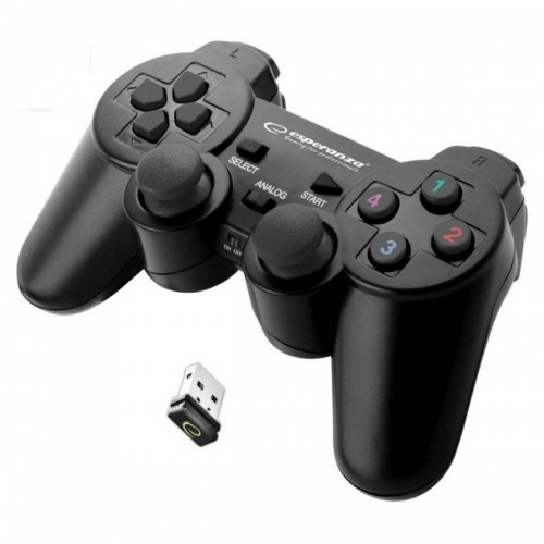 Беспроводный игровой пульт Esperanza Gladiator GX600 USB 2.0 Белый Чёрный PC PlayStation 3 image 1