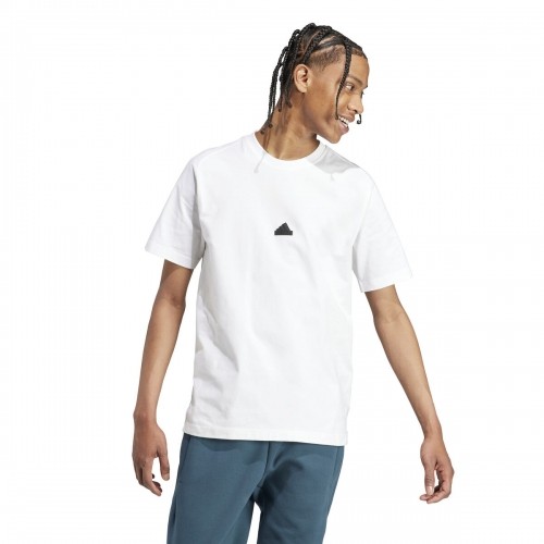 Vīriešu Krekls ar Īsām Piedurknēm Adidas N E TEE IL9470  Balts image 1
