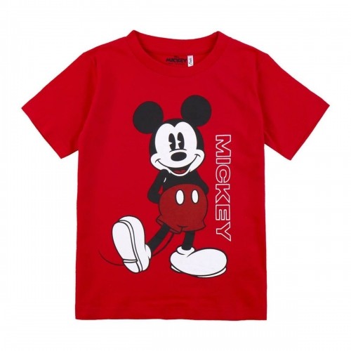 Krekls ar Īsām Piedurknēm Bērniem Mickey Mouse Sarkans image 1