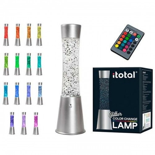 Лавовая лампа iTotal Glitter Разноцветный 10,8 x 10,8 x 41,5 cm image 1