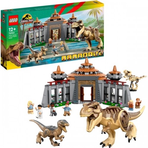 Lego 76961 Jurassic World Angriff des T. rex und des Raptors auf das Besucherzentrum, Konstruktionsspielzeug image 1