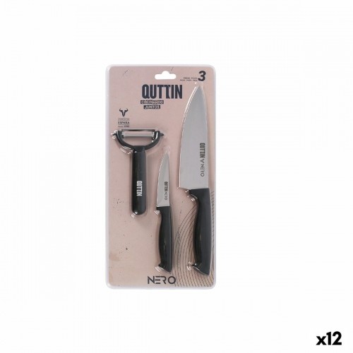 Кухонный набор Quttin Nero Чёрный 3 Предметы (12 штук) image 1