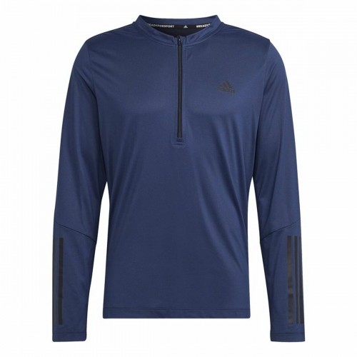 Vīriešu Krekls ar Garām Piedurknēm Adidas Training 1/4-Zip Tumši zils image 1