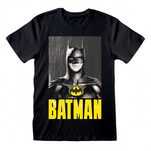 Krekls ar Īsām Piedurknēm Batman Keaton Batman Melns Unisekss image 1