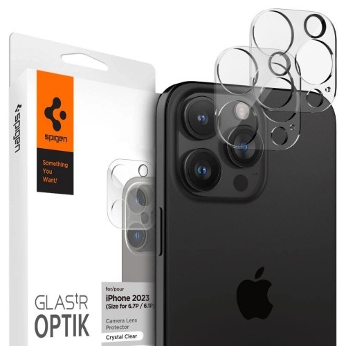 Apple Spigen Optik.tR Camera Protector for iPhone 14 Pro | Pro Max | 15 Pro | Pro Max - transparent 2 pcs. image 1