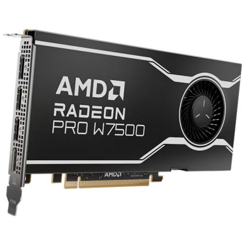 AMD GPU W7500 8GB GDDR6 128bit, 12Tflops, 4x DP 2.1, active fan, RDNA3 image 1