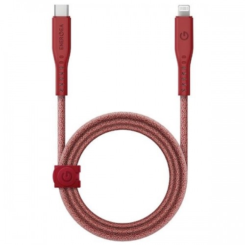 ENERGEA kabel Flow USB-C - Lightning C94 MFI 1.5m czerwony|red 60W 3A PD Fast Charge image 1