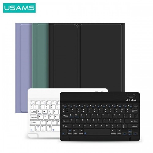 USAMS Etui Winro z klawiaturą iPad 10.2" zielone etui-biała klawiatura|green cover-white keyboard IP1027YR02 (US-BH657) image 1