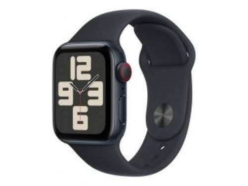 Apple  
         
       Watch SE GPS + Cellular 40mm Midnight Aluminium Case with Midnight Sport Band - S/M image 1