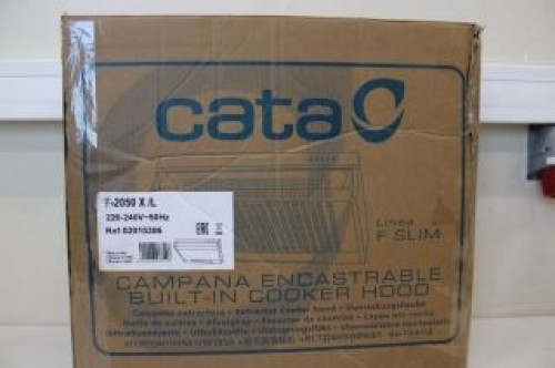 Cata  
         
       SALE OUT.  F-2050 X/L Hood, Inox  Hood  F-2050 X/L Conventional Energy efficiency class C Width 60 cm 195 m³/h Mechanical control LED Inox DAMAGED PACKAGING image 1