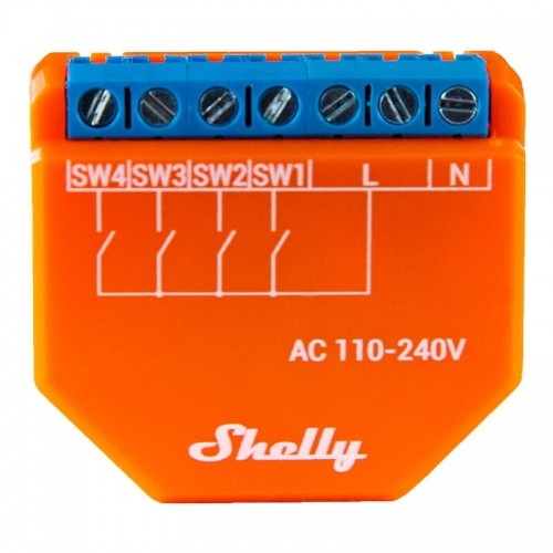 Wi-Fi Controller Shelly PLUS I4, 4 inputs image 1