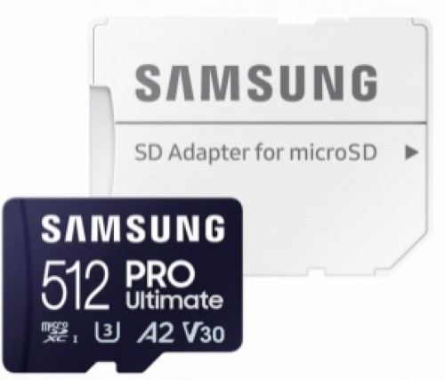 Atmiņas karte Samsung MicroSDXC 512GB PRO Ultimate with Adapter image 1