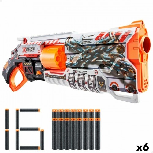 Пистолет с дротиками Zuru X-Shot Skins Lock Blaster 57 x 19 x 6 cm 6 штук image 1