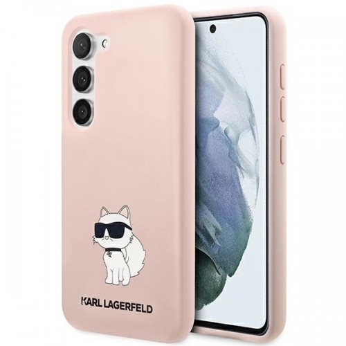 Karl Lagerfeld KLHCS23SSNCHBCP S23 S911 hardcase różowy|pink Silicone Choupette image 1