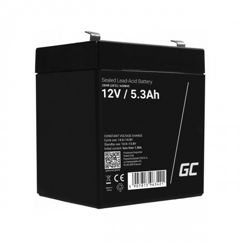 Аккумулятор для Система бесперебойного питания Green Cell AGM45 5,2 Ah 12 V image 1