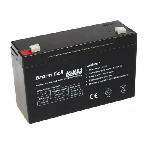 Baterija Nepārtrauktās Barošanas Sistēma Barošanas Sistēma UPS Green Cell AGM01 12 Ah image 1