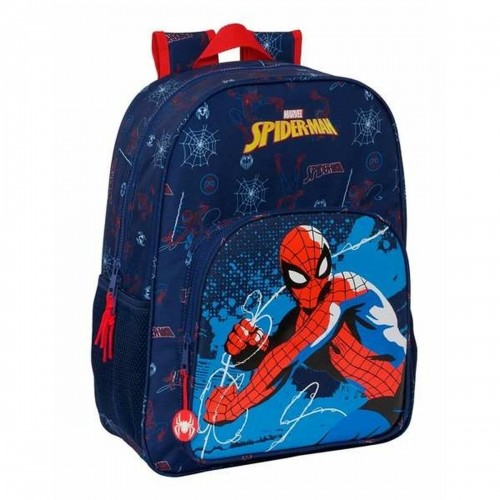 Skolas soma Spider-Man Neon Tumši Zils 33 x 42 x 14 cm image 1