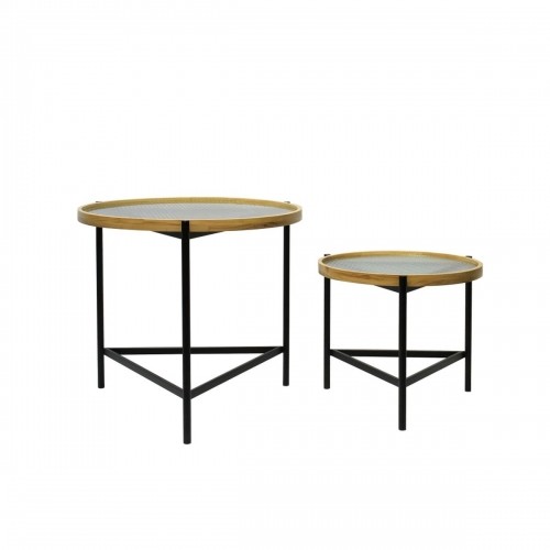 Набор из двух столиков DKD Home Decor Чёрный (Пересмотрено B) image 1