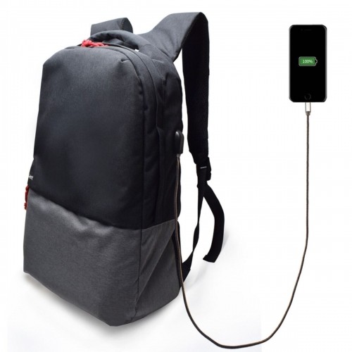 Рюкзак для ноутбука и планшета Ewent EW2529 Чёрный Серый 17,3" image 1