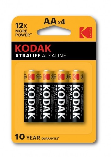 Kodak XTRALIFE alkaline AA battery (4 pack) image 1