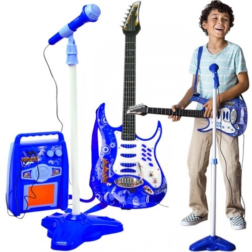 Kruzzel Electric guitar+microphone+sky amplifier 22409 (17366-0) image 1