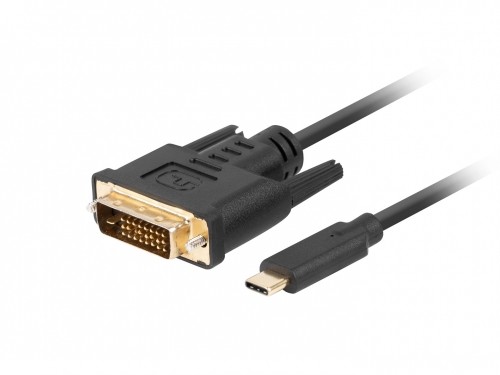 Lanberg CA-CMDV-10CU-0018-BK video cable adapter 1.8 m USB Type-C DVI-D Black image 1