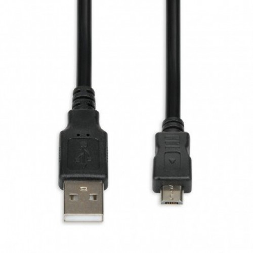 iBox IKU2M18 USB cable 1.8 m USB 2.0 USB A Micro-USB B Black image 1