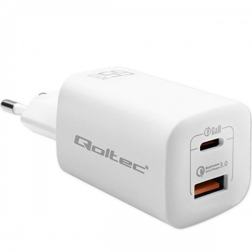 Сетевое зарядное устройство Qoltec 50765 Белый 65 W image 1