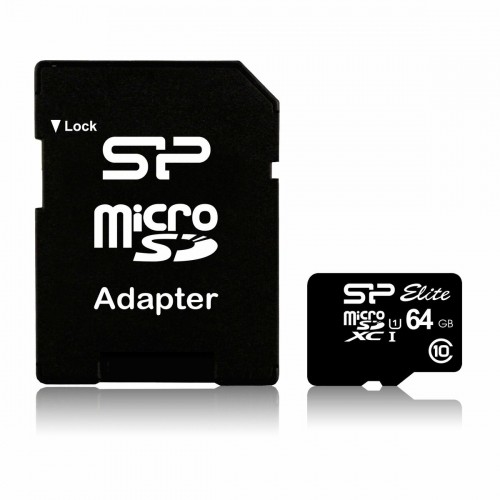 Карта памяти микро-SD с адаптером Silicon Power SP064GBSTXBU1V10SP SDHC 64 Гб image 1