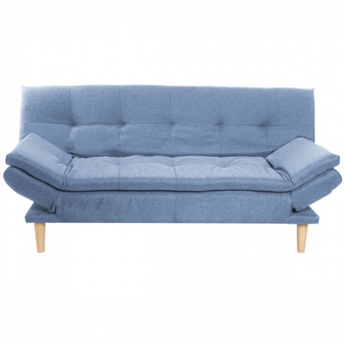 Dīvāns DKD Home Decor Zils Debesu zils Dabisks Koks Scandi 180 x 85 x 83 cm image 1